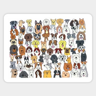 Dogs Dogs Dogs in Color Sticker